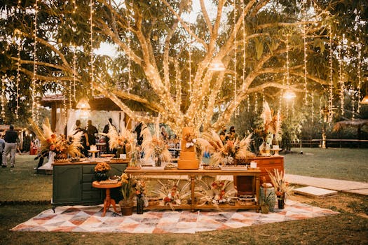 beautiful outdoor wedding with nature-inspired decor